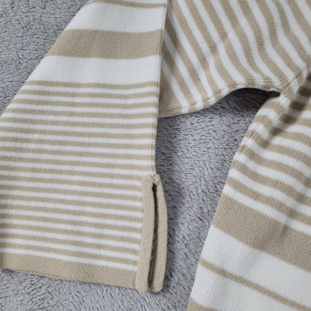 Vintage Oat Striped Beige and White Women's Sweater - Picture 8 of 8